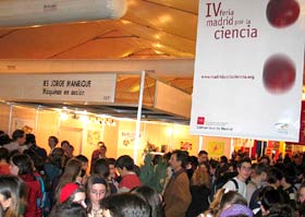 El stand del IES Jorge Manrique en la IV Feria Madrid por la Ciencia
